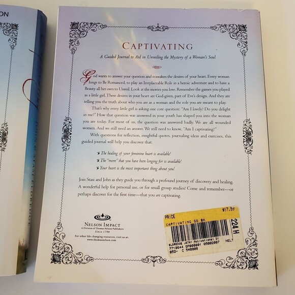 Captivating: Unveiling The Mystery Of A- Hardcover Guided Journal Eldredge New - Picture 6 of 11